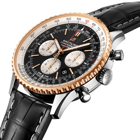 breitling schwarz gold|Breitling watches for men goldsmiths.